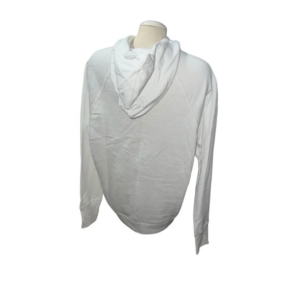 Champion Power Blend Long Sleeve Warm Hoodie Sweatshirt Sz XL White Kangaroo Poc - Picture 11 of 16